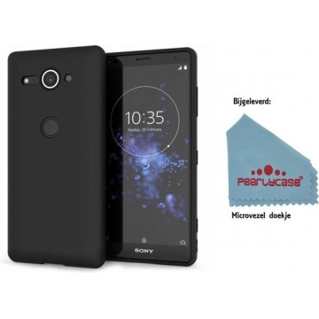 Pearlycase.. Zwart TPU Siliconen Case Hoesje voor Sony Xperia XZ2 Compact