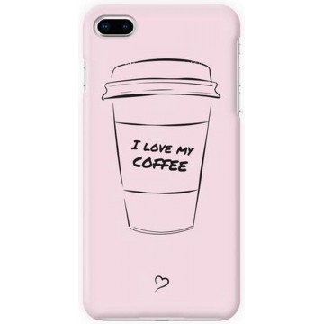 Fashionthings - I love my coffee - Eco-friendly - iPhone 7/8 Plus  hoesje / cover / softcase