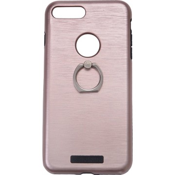 Fliex Telefoonhoesje iPhone 7plus 8plus Roze - Ring - Hardcase