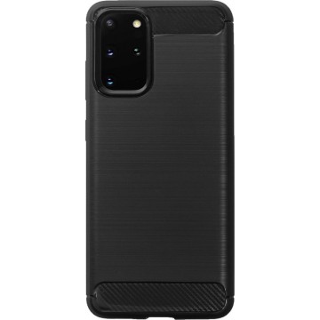 BMAX Carbon soft case hoesje voor Samsung Galaxy S20 Plus / Soft Cover - Zwart