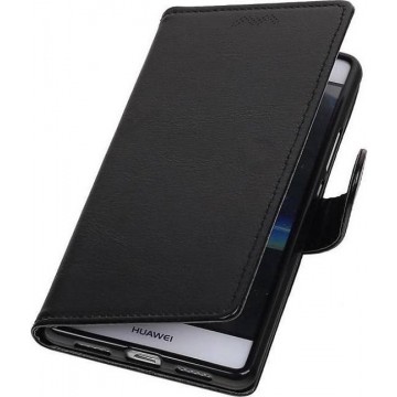 Huawei P8 Lite Portemonnee Hoesje Booktype Wallet Case Zwart