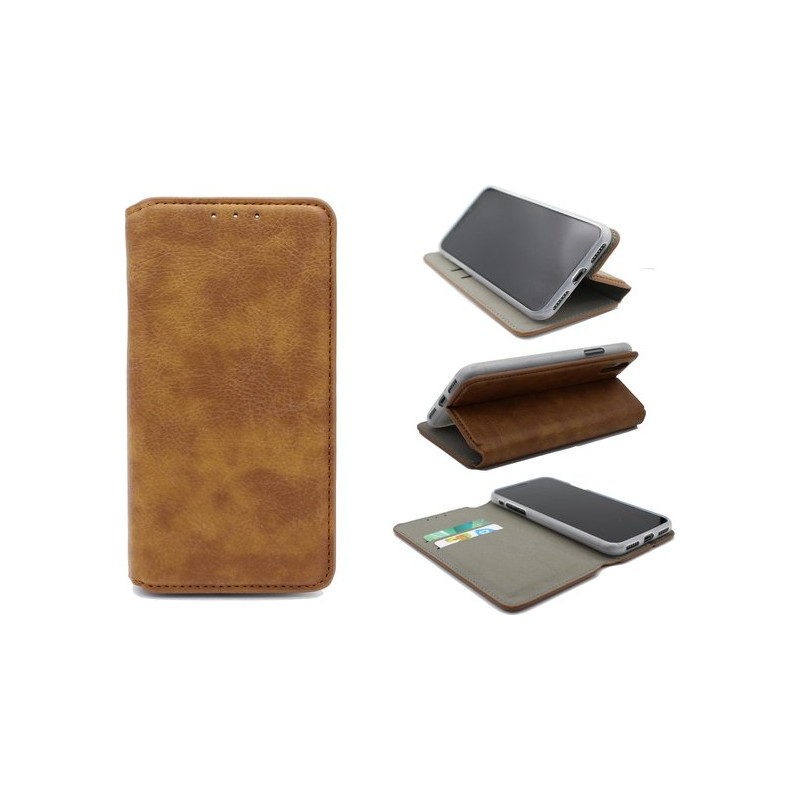 Apple iPhone 11 Hoesje - Hoge Kwaliteit Slim Portemonnee Book Case - Bruin