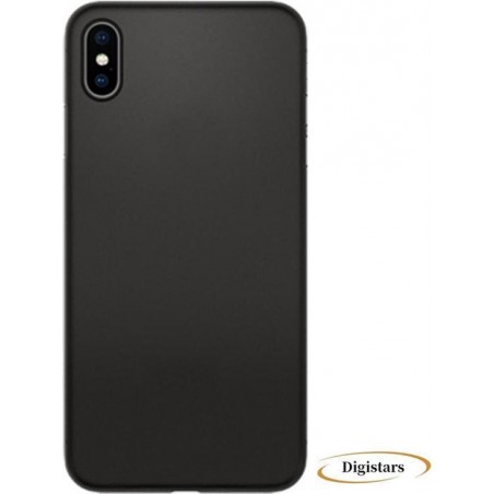 iPhone XS MAX back cover zwart - Zwarte back cover - iPhone XS MAX - Zwart - Back cover