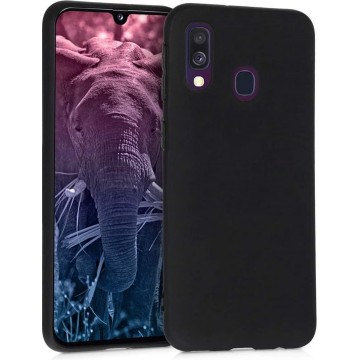 silicone case Samsung Galaxy A40 - zwart