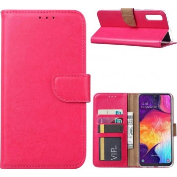 Xssive Hoesje voor Samsung Galaxy A50 A505 - Book Case - Pink