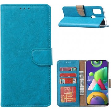 Wallet Case Galaxy A41 Turquoise met Pasjeshouder