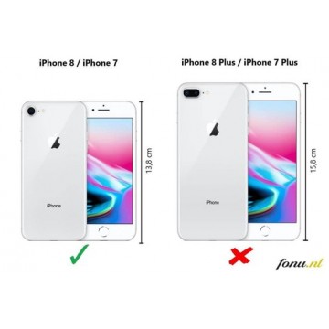 Xssive Hoesje  oor Apple iPhone 7 - iPhone 8 - iPhone SE (2020) - Book Case - Groen