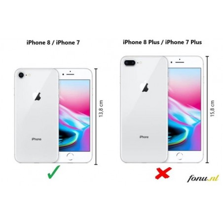 Xssive Hoesje  oor Apple iPhone 7 - iPhone 8 - iPhone SE (2020) - Book Case - Groen