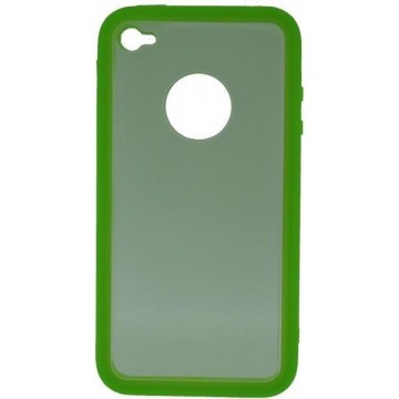 Xccess Apple iPhone 4 Transparant Rubber Case Green