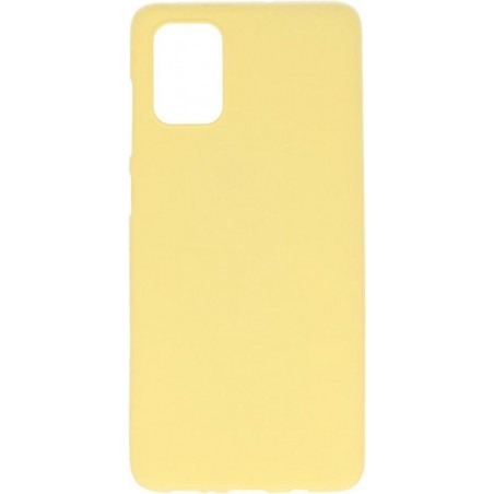 BackCover Hoesje Color Telefoonhoesje voor Samsung Galaxy A71 - Geel
