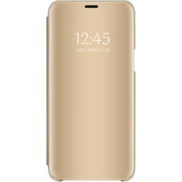 Samsung Galaxy M21 Hoesje - Clear View Case - Goud