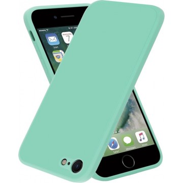 ShieldCase iPhone 7 / 8 vierkante silicone case - aqua