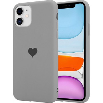 ShieldCase LOVE Silicone case iPhone 11 - grijs