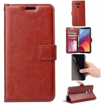 Cyclone Cover wallet case hoesje Huawei P10 Lite bruin