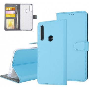 Huawei P Smart Z Pasjeshouder Blauw Booktype hoesje - Magneetsluiting