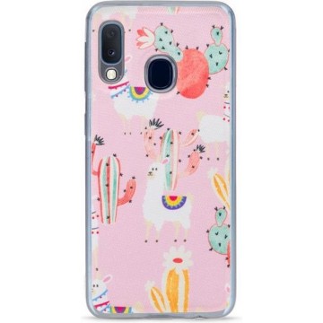 My Style Magneta Case for Samsung Galaxy A20e Pink Alpaca