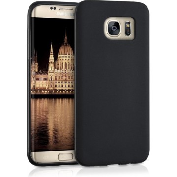 Samsung Galaxy S7 Edge Hoesje - Siliconen Back Cover - Zwart