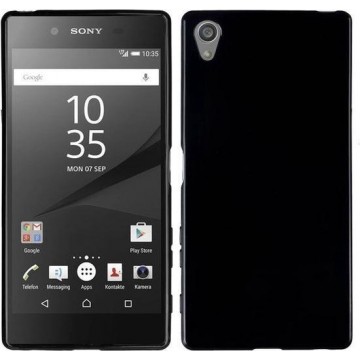 Sony Xperia Z5 Premium hoesje dark Silicone Case Zwart
