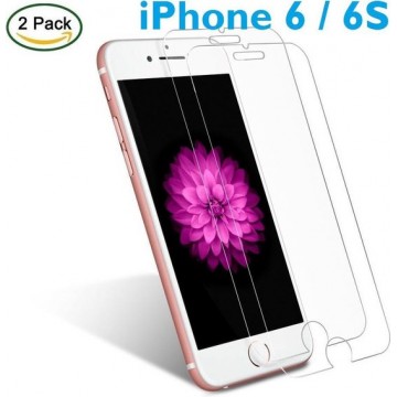GRATIS 1 + 1  iPhone 6 / 6S (4.7 inch)  Glazen tempered glass / Screen protector 2.5D 9H (0.3mm)