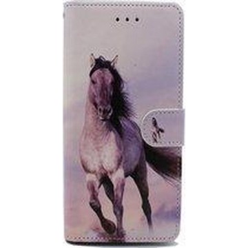 Samsung Galaxy A42 5G Hoesje met Printje - Portemonnee Book Case - Kaarthouder & Magneetlipje - Paard