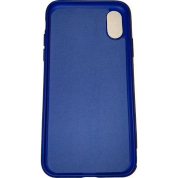 Apple iPhone XR Blauw Luxe TPU extra Stevige binnenkant zacht microvezel Silicone back cover hoesje