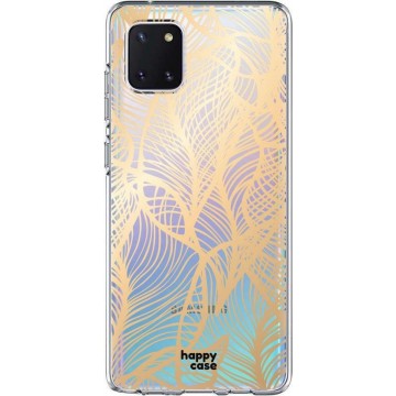 HappyCase Samsung Galaxy Note 10 Lite Hoesje TPU Golden Leaves Print