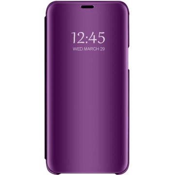 Samsung Galaxy M21 Hoesje - Clear View Case - Paars