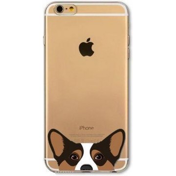 iPhone 6(S) (4.7 inch) - hoes, cover, case - TPU - Transparant - Hond