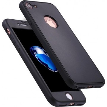 Voor iPhone 8 & 7 Stijlvolle lichtgewicht 360 graden schokbestendig afneembaar TPU + pc combinatie beschermhoes (zwart)