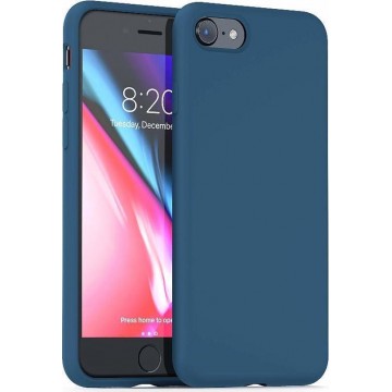 Silicone case iPhone SE 2020 - blauw