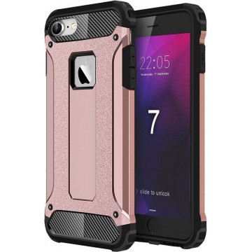 Apple iPhone SE (2020) Hoesje Hybride Back Cover Roze Goud