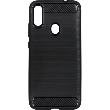 Brushed Backcover Xiaomi Redmi Note 7 (Pro) hoesje - Zwart