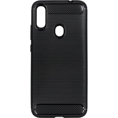 Brushed Backcover Xiaomi Redmi Note 7 (Pro) hoesje - Zwart