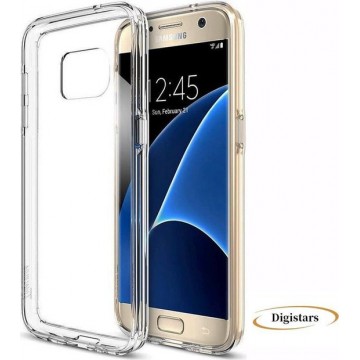 Samsung S7 hoesje transparant - Back cover - TPU - Samsung Galaxy S7 - Transparant