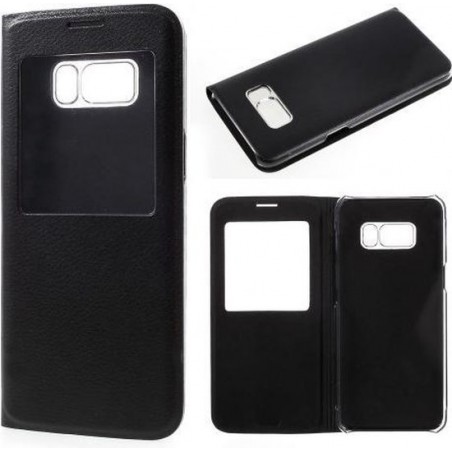 Smart Sview Case Flip cover hoesje Samsung Galaxy S8 zwart