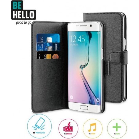 BeHello Samsung Galaxy S7 Edge Wallet Case Black