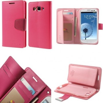 Mercury Rich Dairy wallet case hoesje Samsung Galaxy Core Prime donker roze