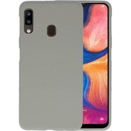 Bestcases Telefoonhoesje Samsung Galaxy A20 - Grijs