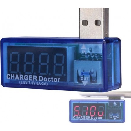 USB Charger Doctor - stroom-en voltmeter voor telefoon en andere apparaten