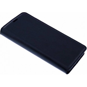 Luxe Zwart Flip Cover met Magneetsluiting Samsung Galaxy J6 Plus - van Bixb