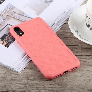 TOTUDESIGN Deo Series Shockproof TPU + PU Case voor iPhone XR (roze)