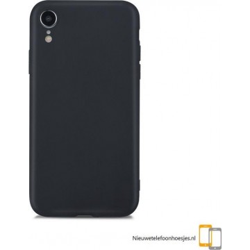 Apple Iphone XR Zwart siliconen hoesje