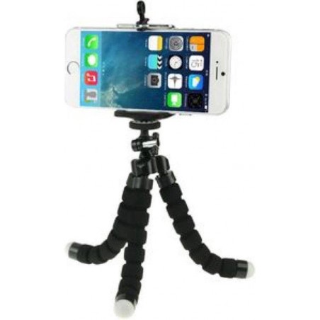 Flexible Octopus Bubble Tripod houder/statief - zwart