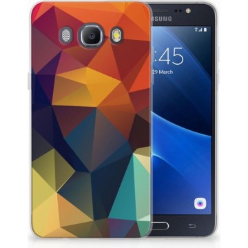 Samsung Galaxy J5 2016 TPU-siliconen Hoesje Design Polygon Color