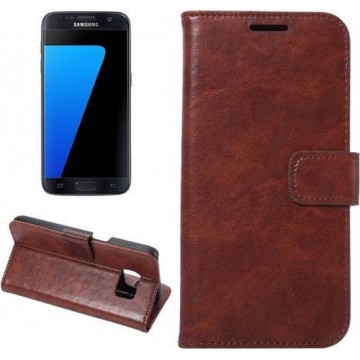 Celltex Cover wallet case hoesje Samsung Galaxy S7 bruin