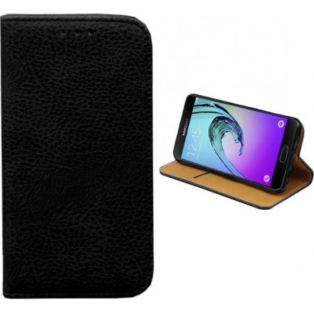 Bookcase PU Lederlook voor Samsung Galaxy J5 2016 Zwart