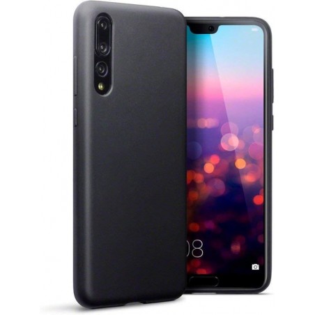 Huawei P20 Pro Hoesje - Siliconen Backcover - Zwart