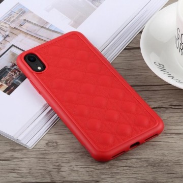 TOTUDESIGN Deo Series Shockproof TPU + PU Case voor iPhone XR (rood)