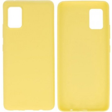 Bestcases Backcover Color Telefoonhoesje Samsung Galaxy A41 - Geel