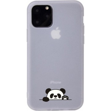 Apple Iphone 11 Zacht mat siliconen hoesje panda